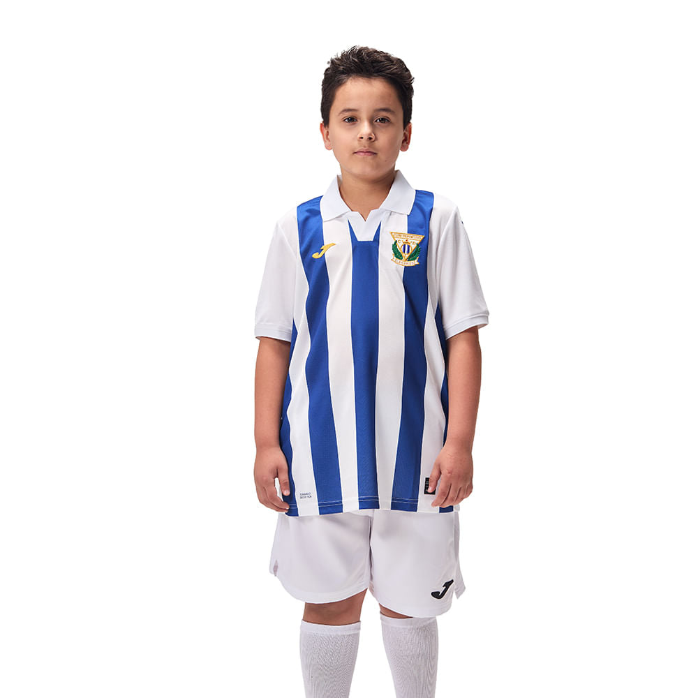 Camisa Joma Leganes I Infantil 25/26 - Azul e Branco